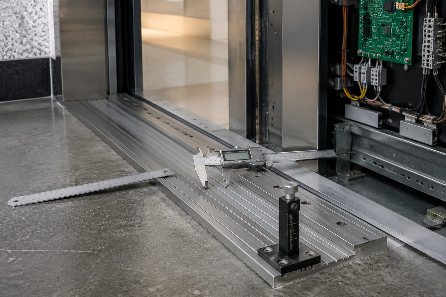 Seuil de porte d’ascenseur : usure, mesures et remplacement