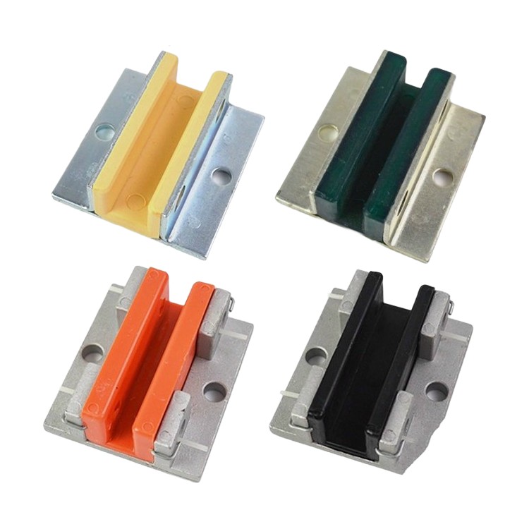 Garniture de sabot guide pour rail auxiliaire 80x16mm sabot guide coulissant de cabine accessoires de levage pièces détachées d'ascenseur