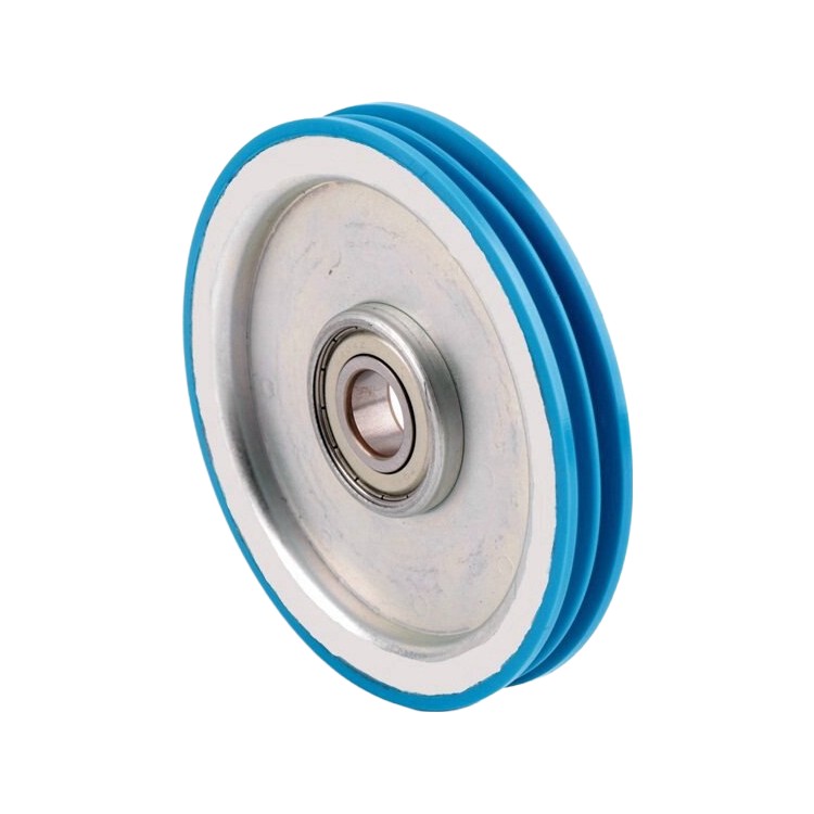 Roue de suspension de porte double rainure 140x20x6204 pièces de levage accessoires d'ascenseur