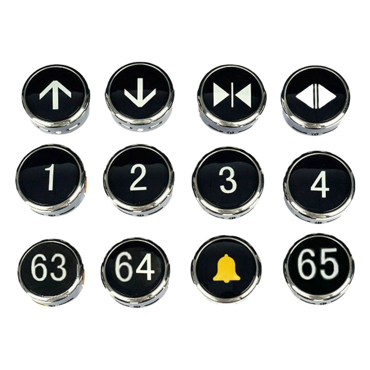 Bouton-poussoir rond pièces d'ascenseur Hitachi accessoires d'ascenseur